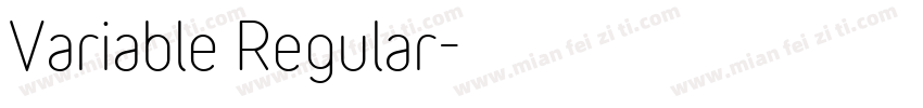 Variable Regular字体转换